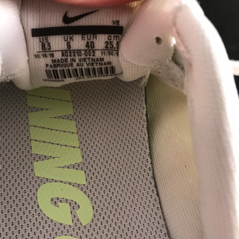New Nike Air Zoom Pegasus 36 off white lime green Womens Running Shoes - Picture 11 of 12